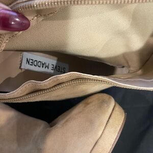 Steve Madden Beige knee high Platform Boots
